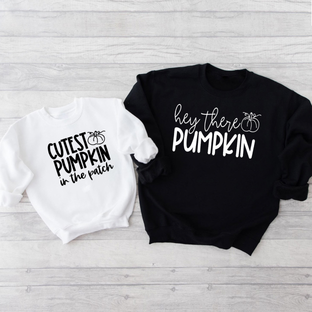 Hey There Pumpkin Family Matching Sweatshirts