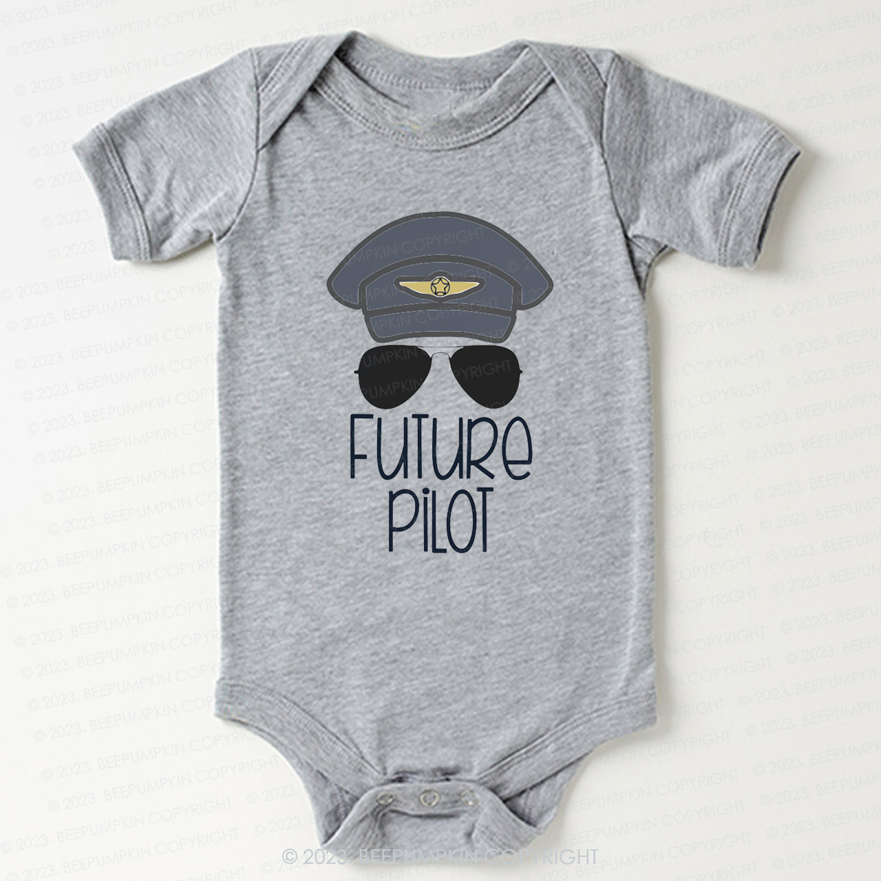 Future Pilot Sunglasses Bodysuit For Baby