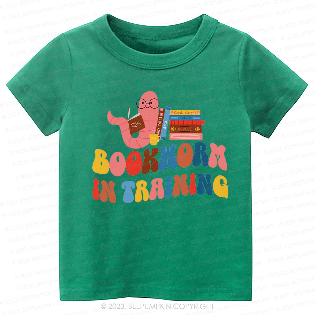 Bookworm In Training  Kids Shirt