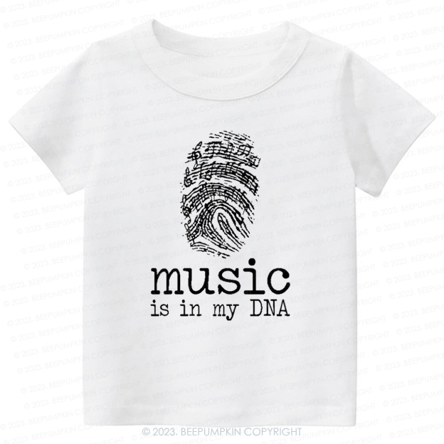 Music In My DNA Musician Kids Shirt