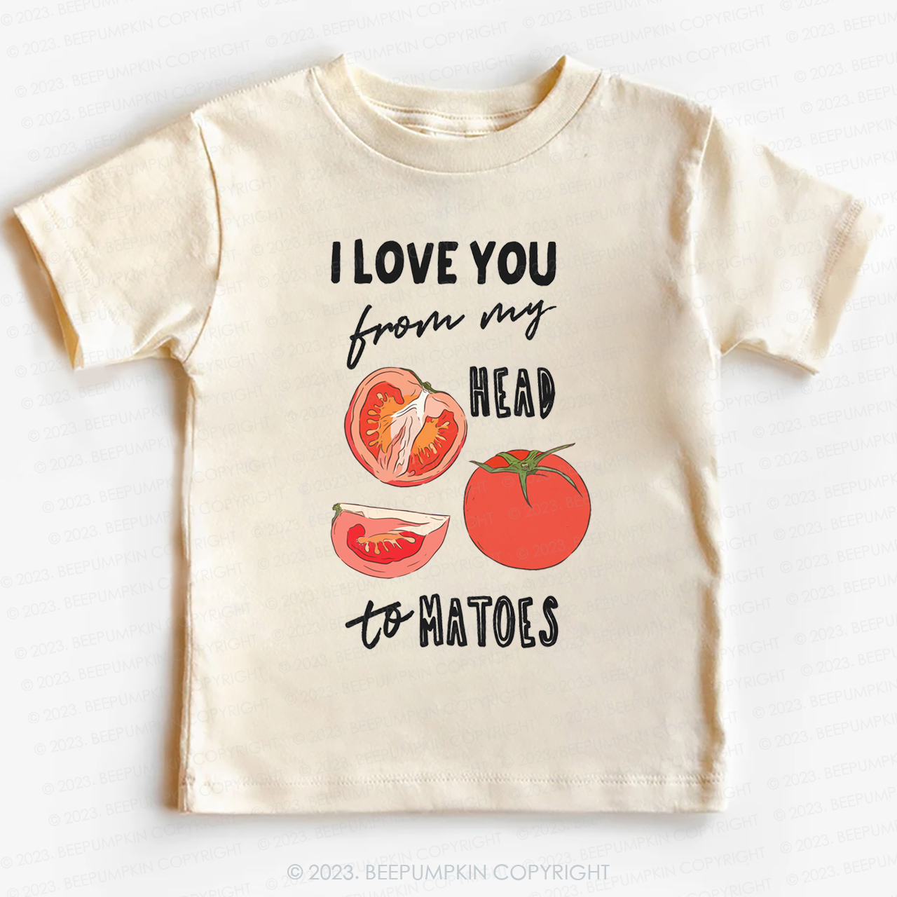 I Love You From My Head Tomatoes Kids Shirt