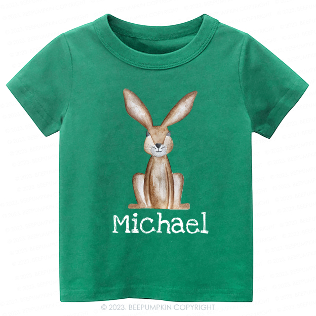 Personalized Easter Cute Bunny -Toddler Tees