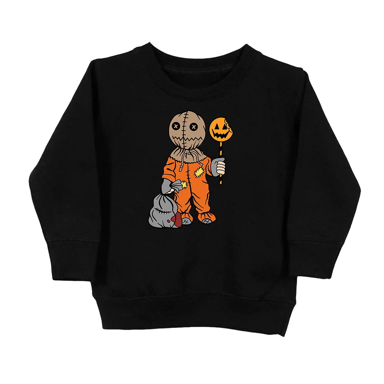 Trick Or Treat Halloween Candy Toddler Sweatshirt