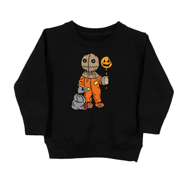 Trick Or Treat Halloween Candy Toddler Sweatshirt