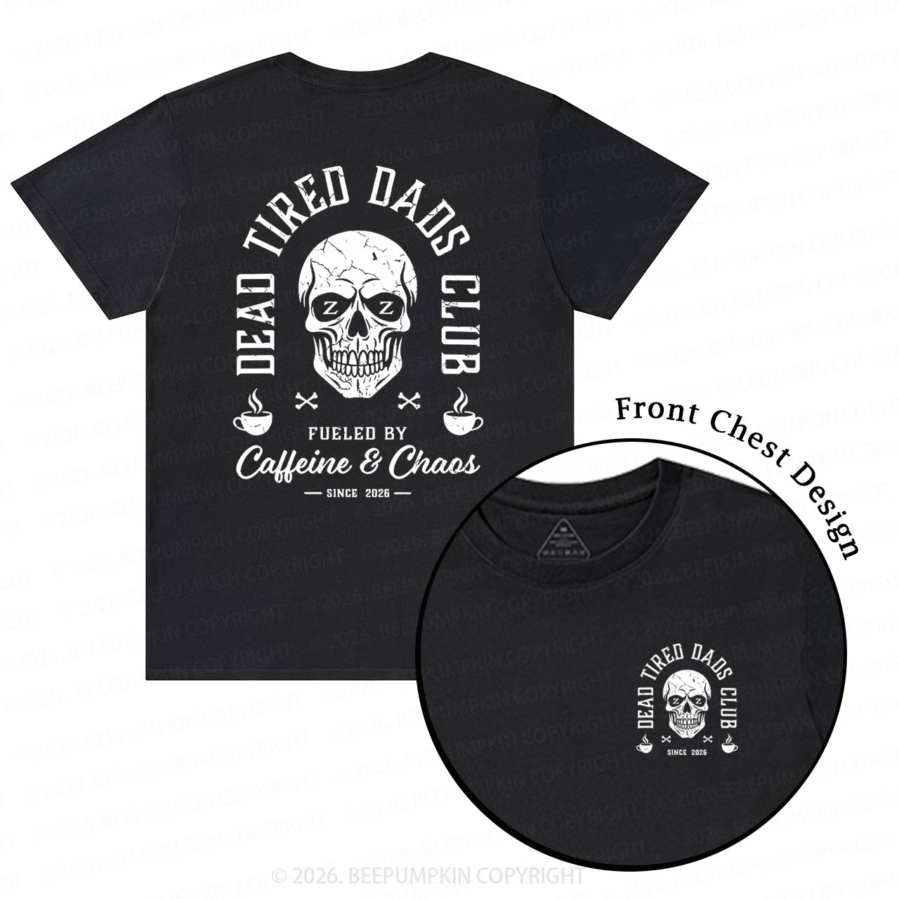 Personalized Dead Tired Dads Club T-Shirts