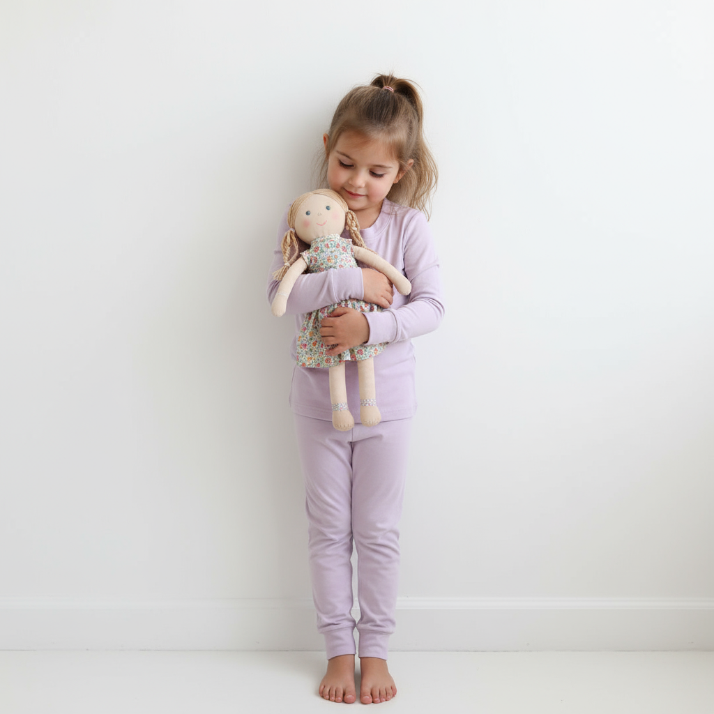Pink Candy Two-Piece Pajama Set For Kids