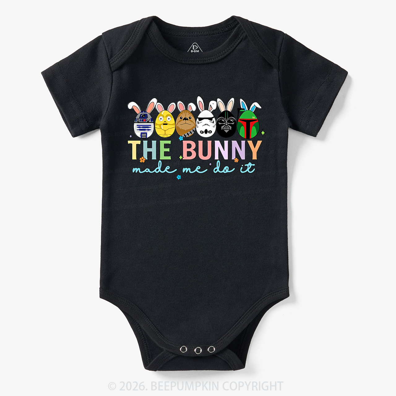Cute Cartoon Characters Happy Easter Bodysuit