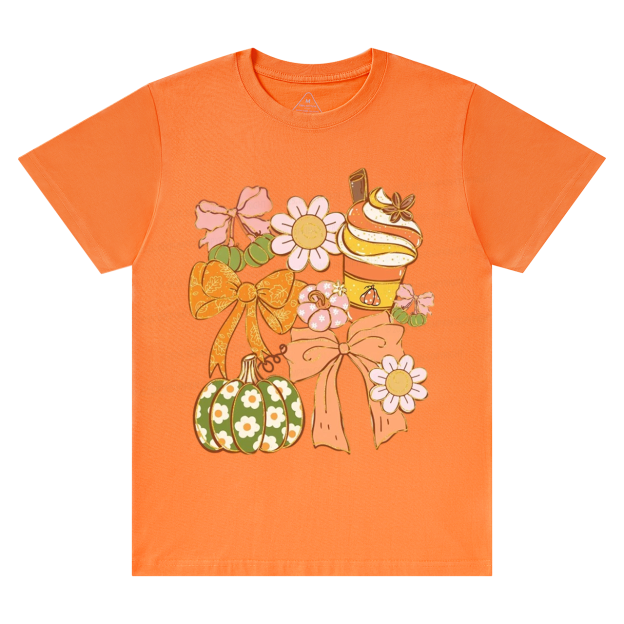 Fall Pumpkin Coquette Fall T-Shirts Beepumpkin 