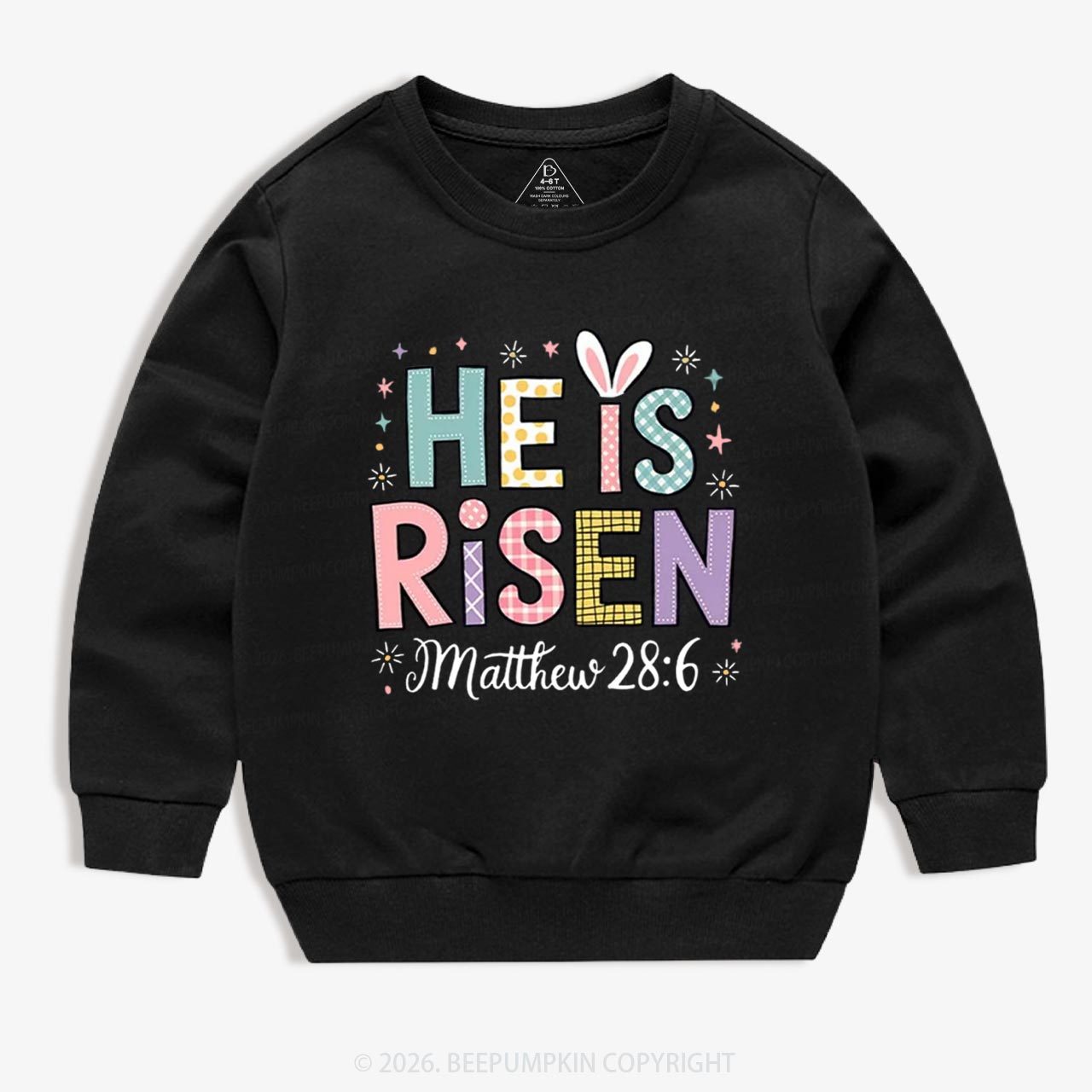 He is Risen Easter Joy Kid's Sweatshirt
