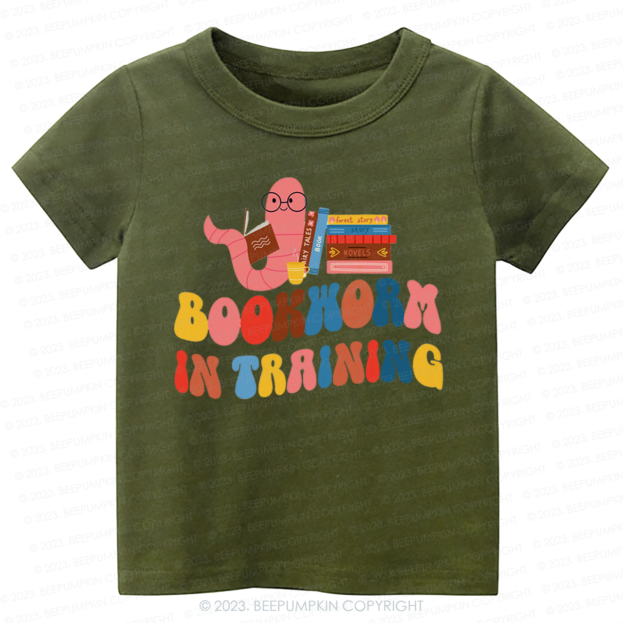 Bookworm In Training  Kids Shirt