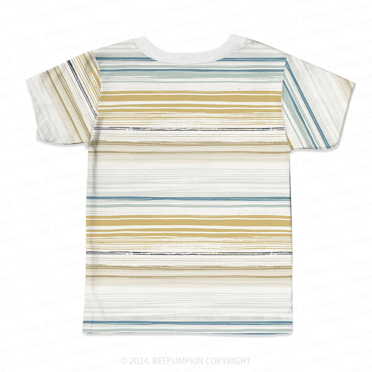 Ink Gradient Stripes All Over Print Kids Tees