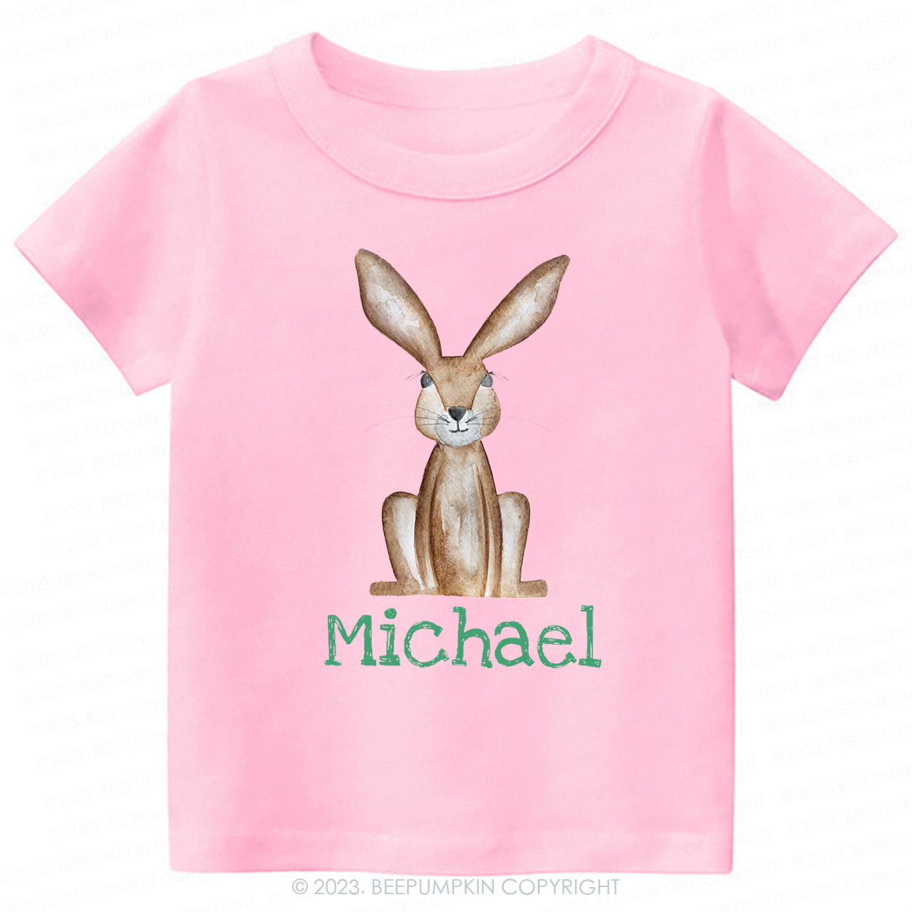 Personalized Easter Cute Bunny -Toddler Tees