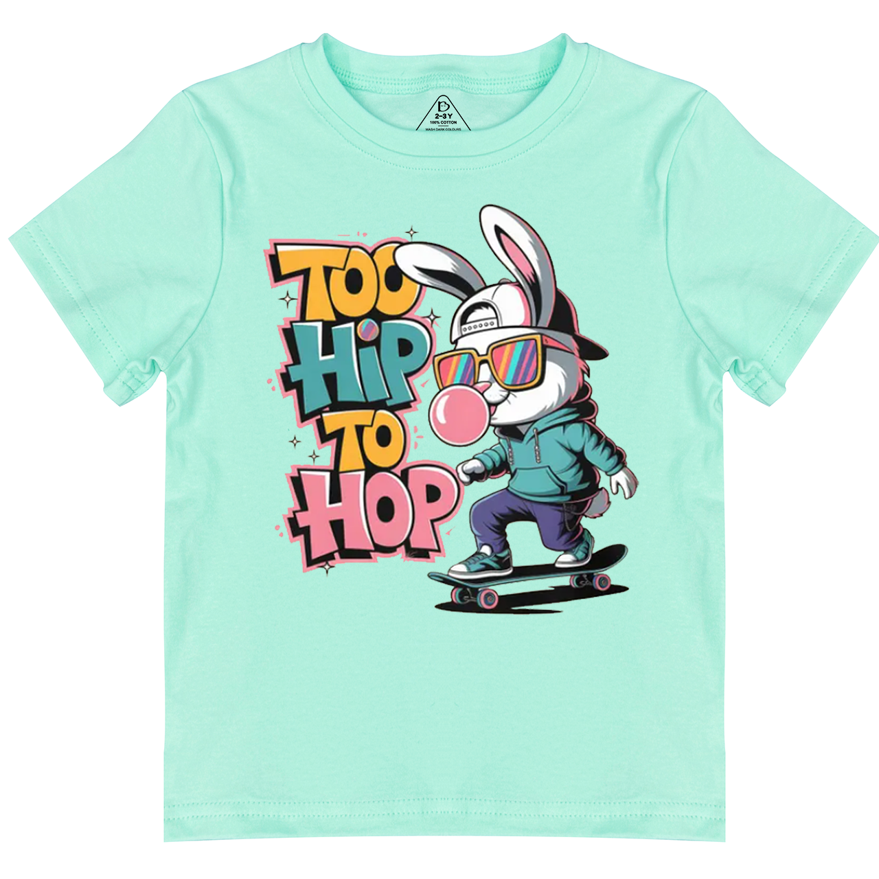 Skateboarding Bunny Toddler&Kid's Tees Beepumpkin