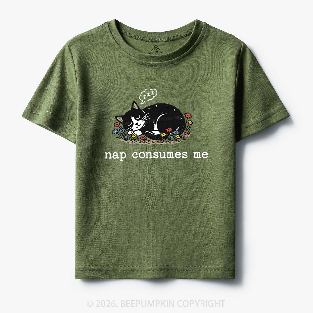 Funny Cat Meme Nap Consumes Me Toddler&Kid's Tees