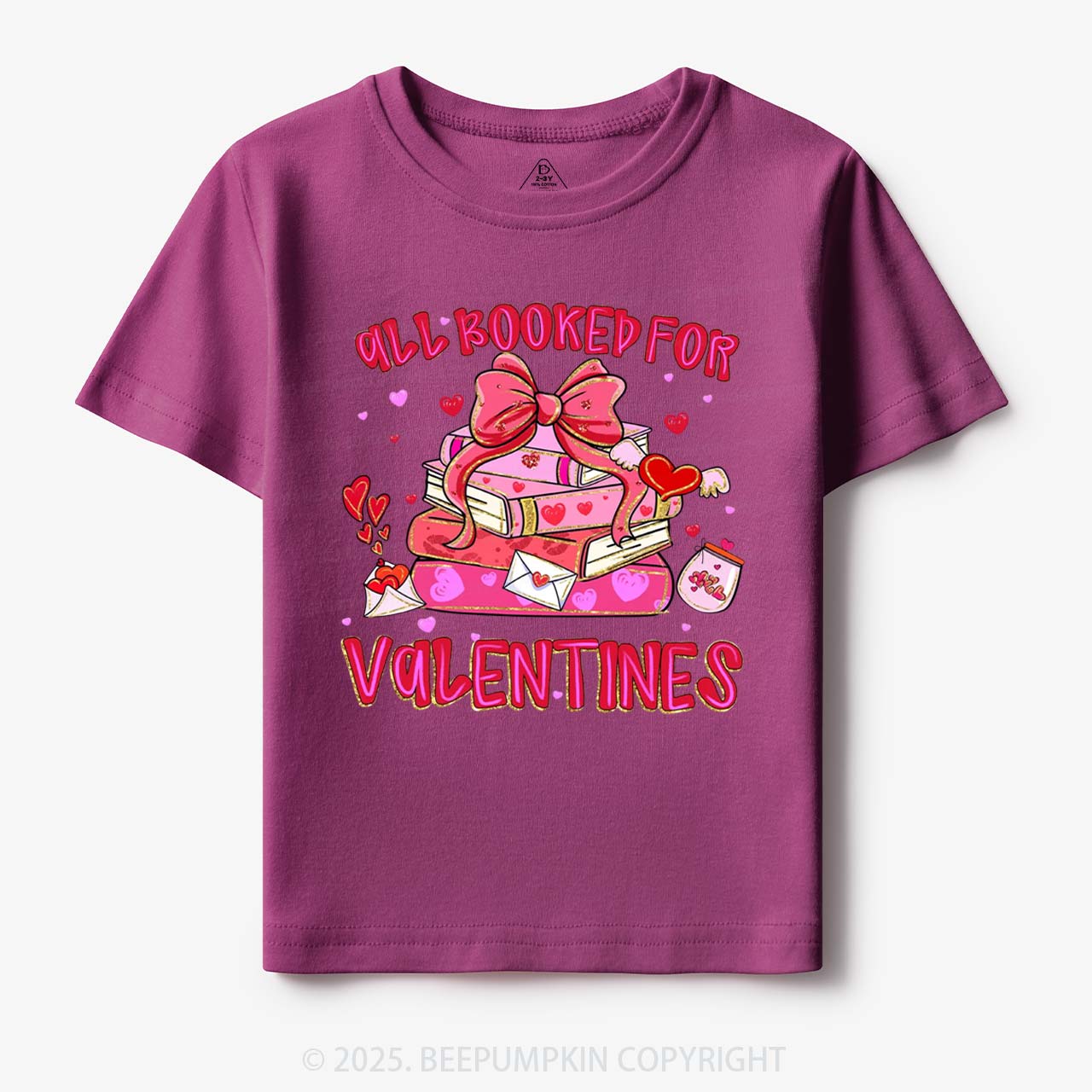 All Booked For Valentine's Day Toddler&Kid's Tees Beepumpkin