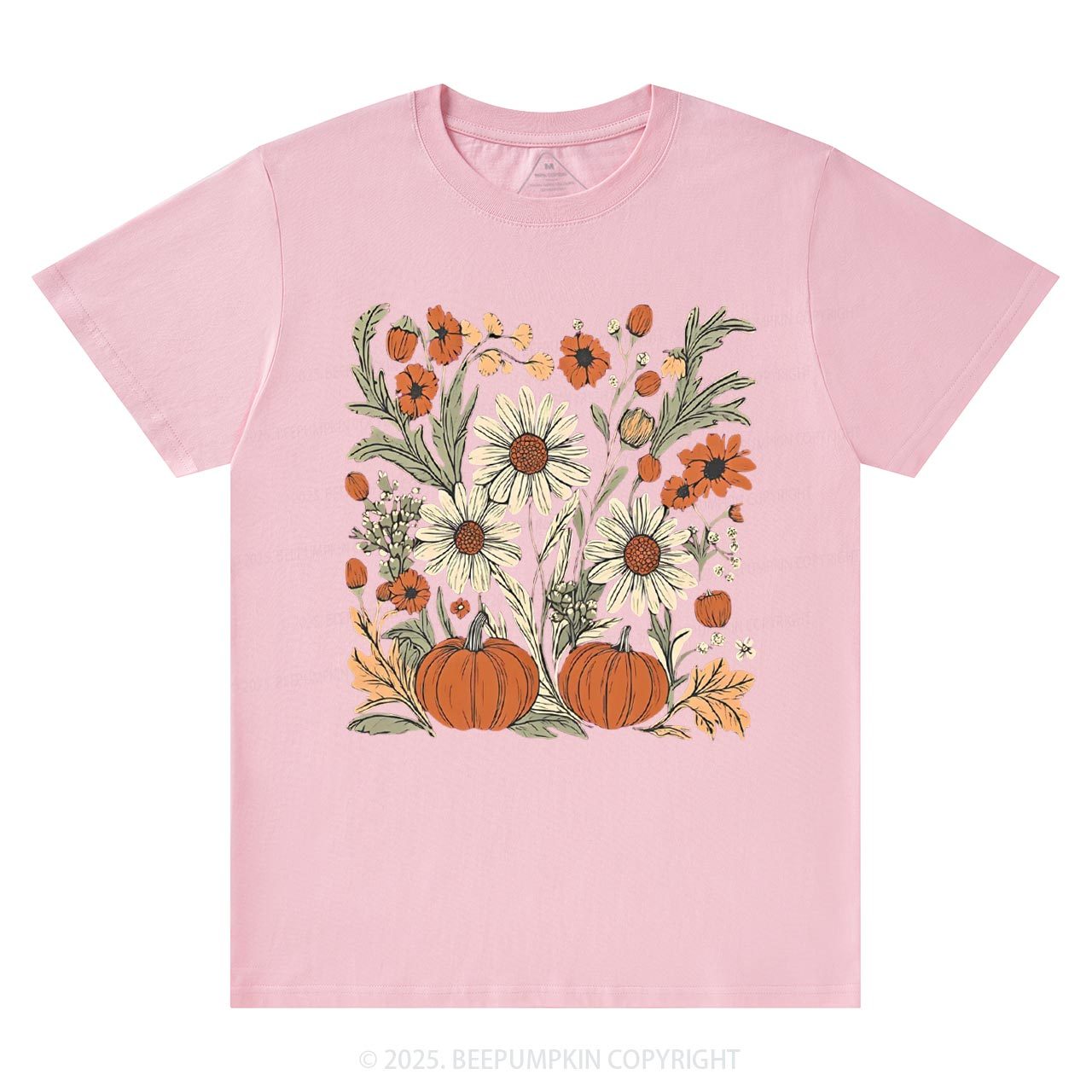 Boho Fall Floral T-Shirts Beepumpkin