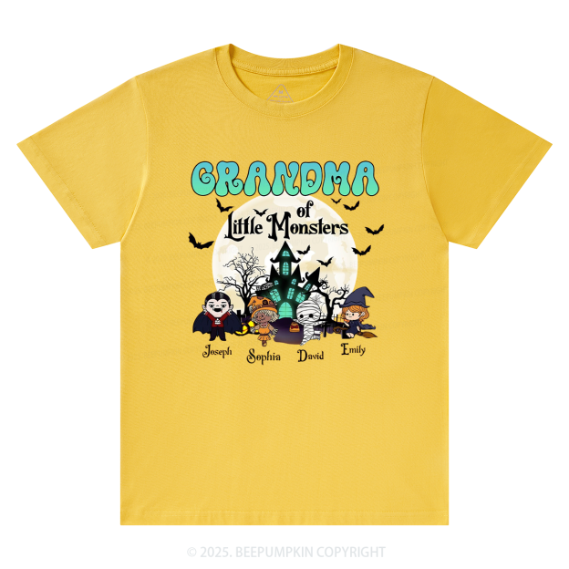 Personalized Grandma Halloween T-Shirts Beepumpkin
