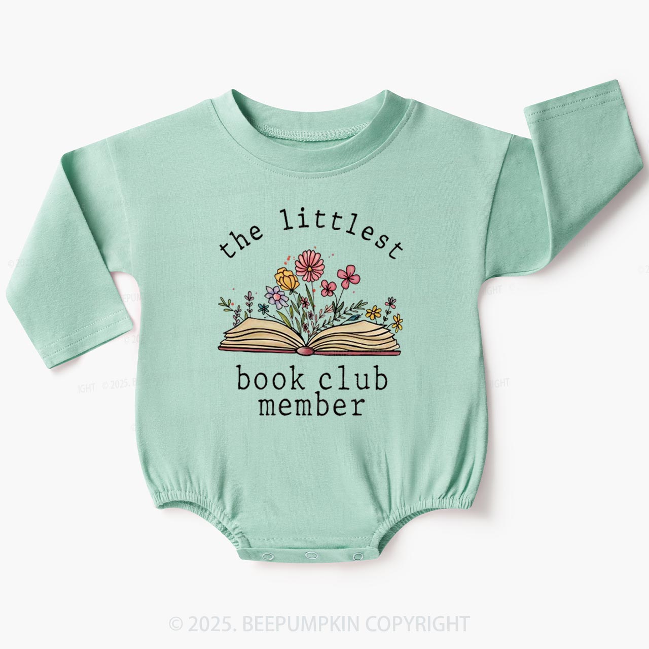 Littlest Book Club Member Baby Bubble Romper Beepumpkin
