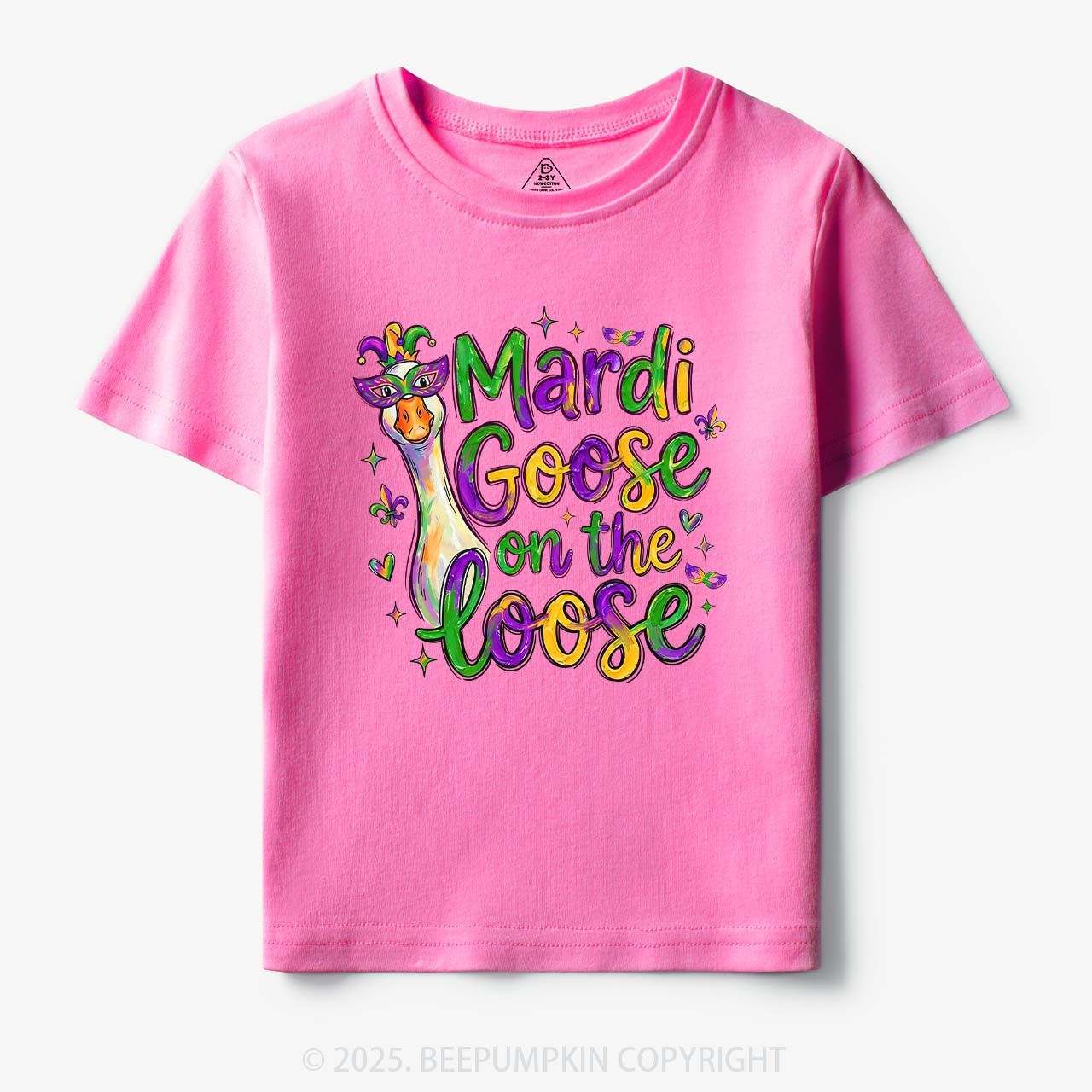 Mardi Gras Goose Toddler&Kid's Tees Beepumpkin