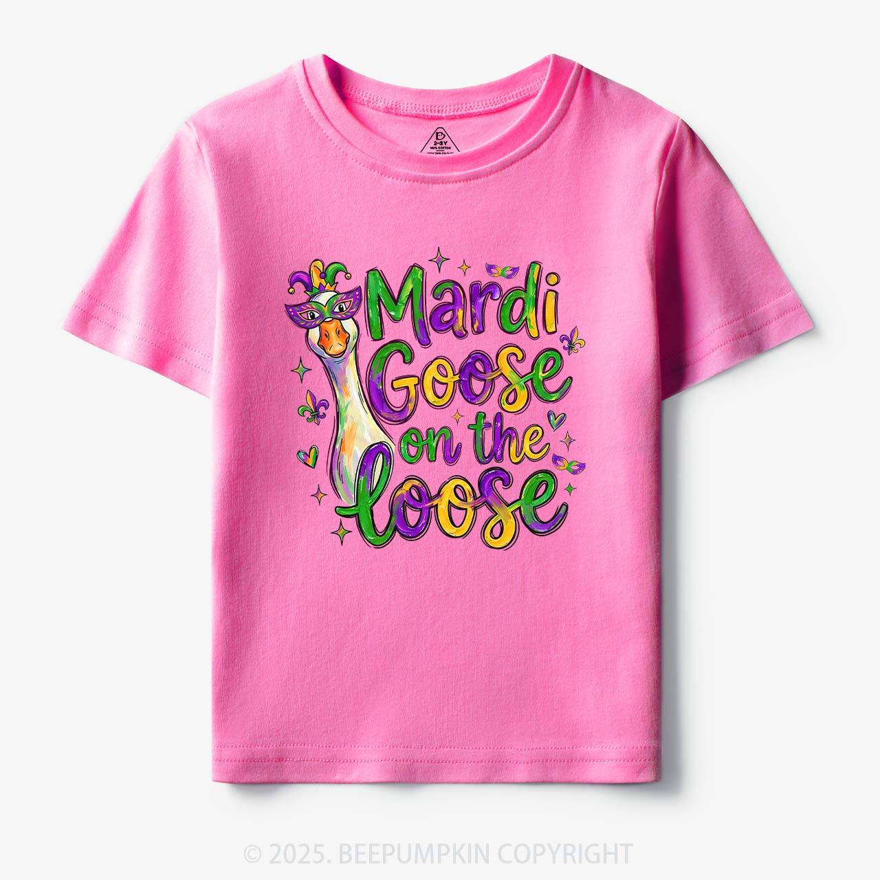 Mardi Gras Goose Toddler&Kid's Tees Beepumpkin