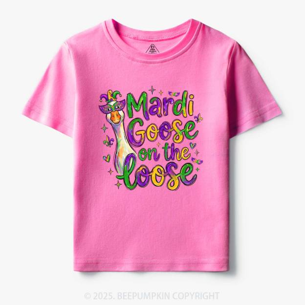 Mardi Gras Goose Toddler&Kid's Tees Beepumpkin