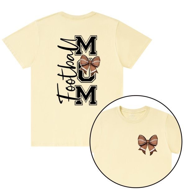 Love, Bows & Football Mama T-Shirts Beepumpkin