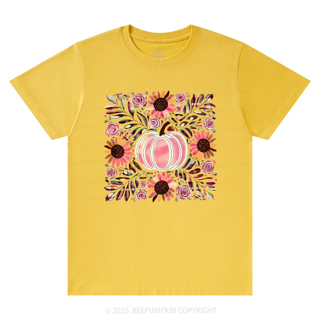 Boho Floral Pumpkin T-Shirts Beepumpkin