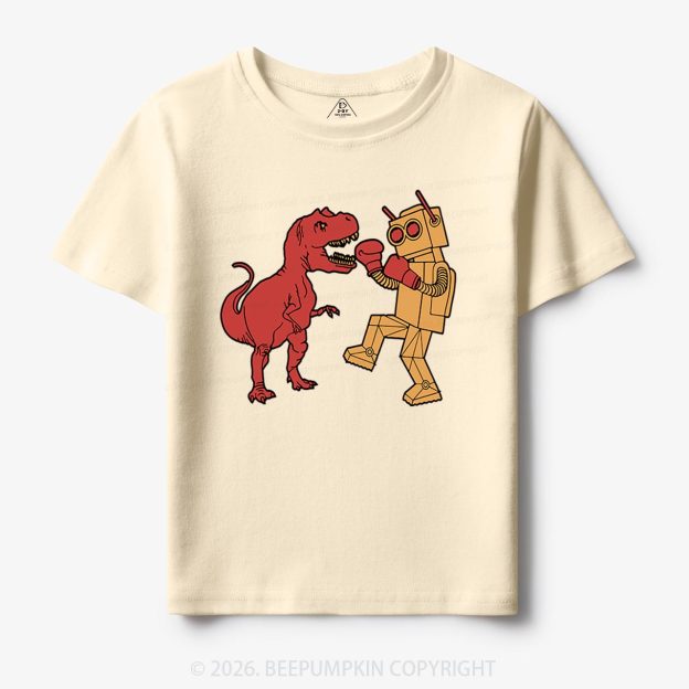 Kids Dinosaur Vs Robot Kids Shirt