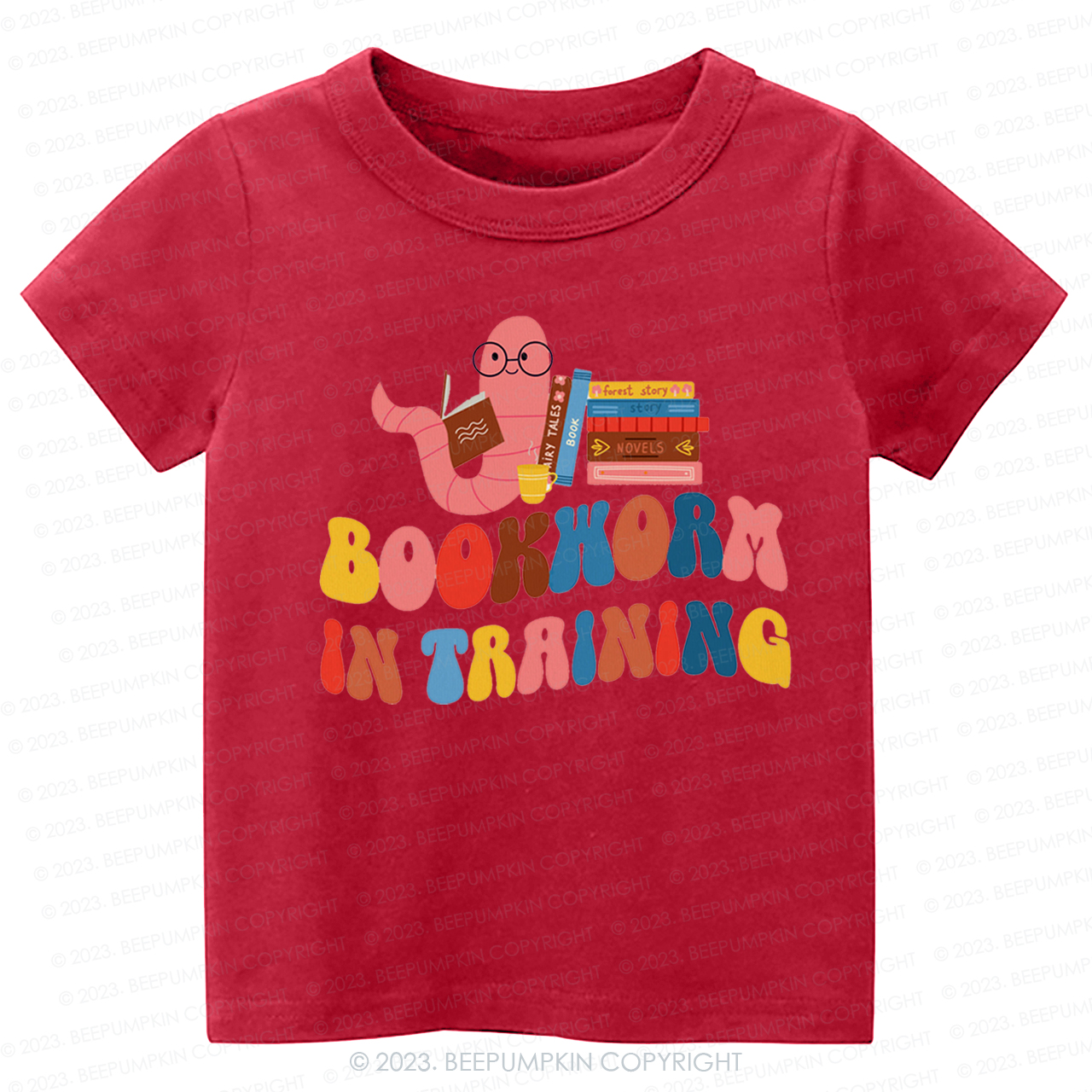 Bookworm In Training  Kids Shirt