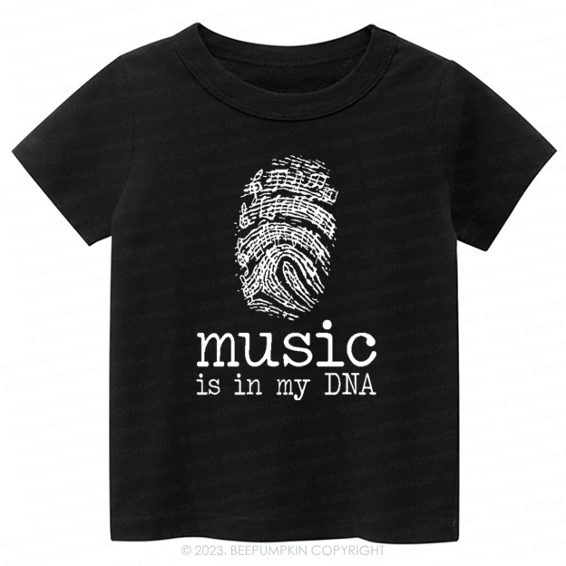 Music In My DNA Musician Kids Shirt