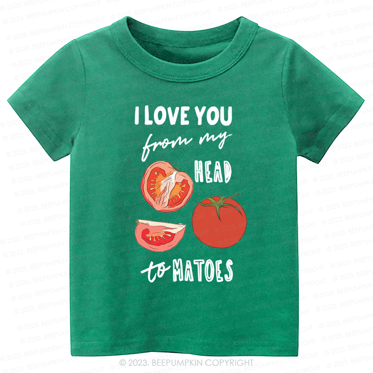 I Love You From My Head Tomatoes Kids Shirt