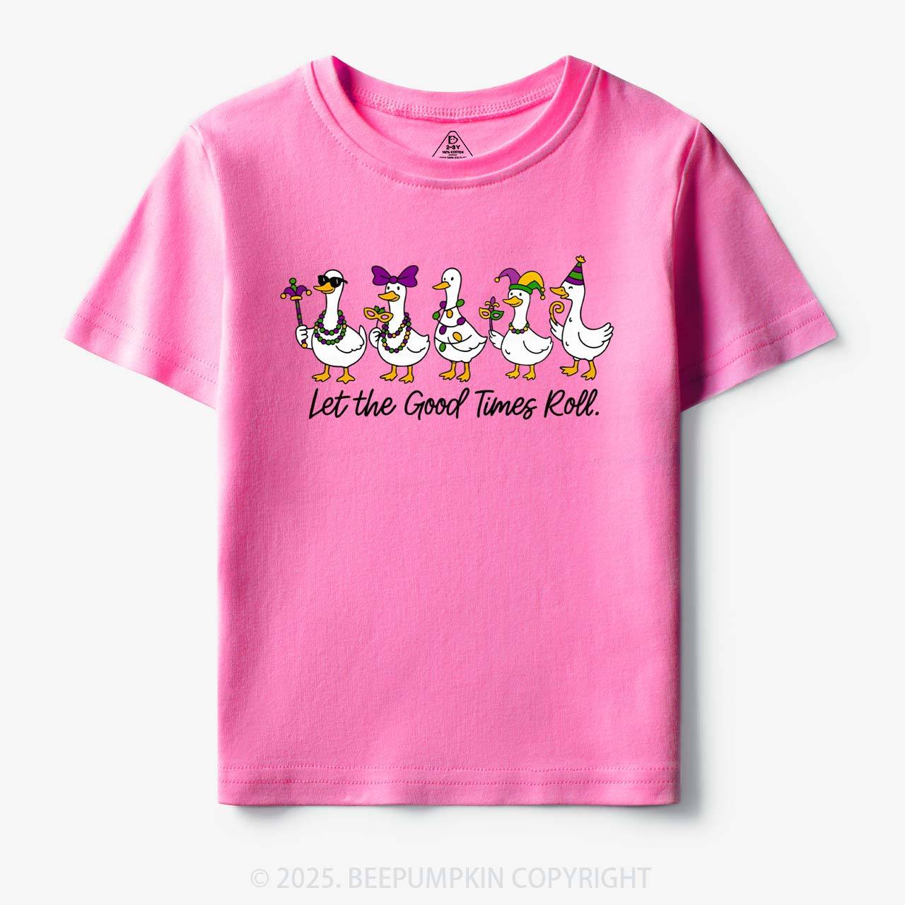 Silly Goose Mardi Gras Toddler&Kid's Tees Beepumpkin