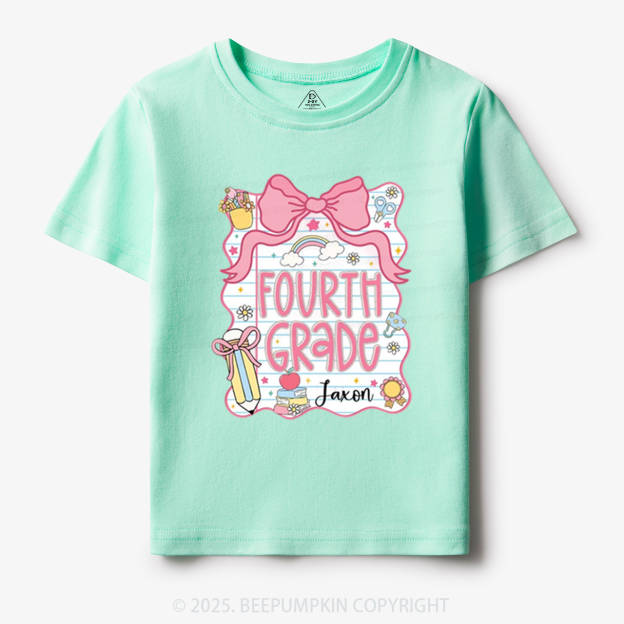 Personalized Sweet School Journey Toddler&Kid's Tees Beepumpkin