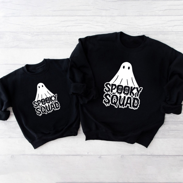 Spooky Squad Halloween Matching Sweatshirts For Family