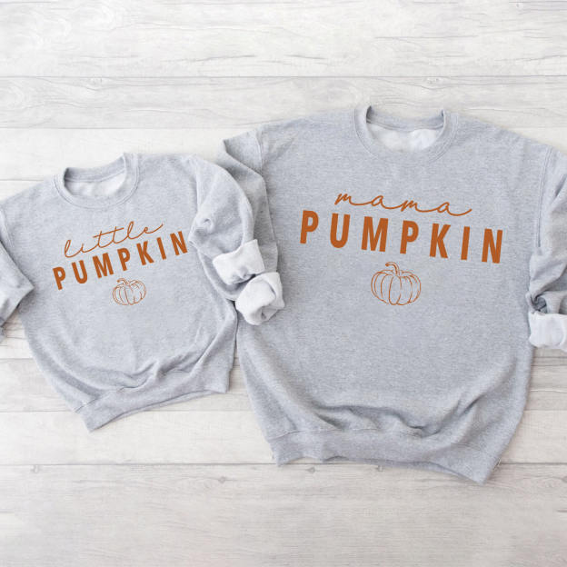 Personalized Mama Dada Little Pumpkin Sweatshirts