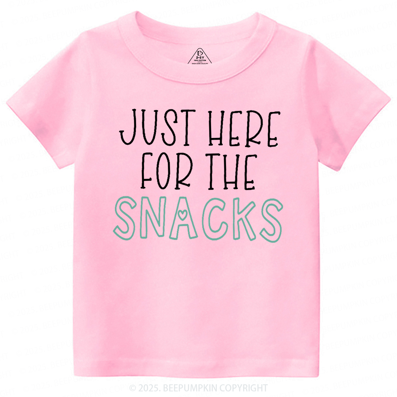 Just Here For The Snacks Toddler&Kid's Tees Beepumpkin