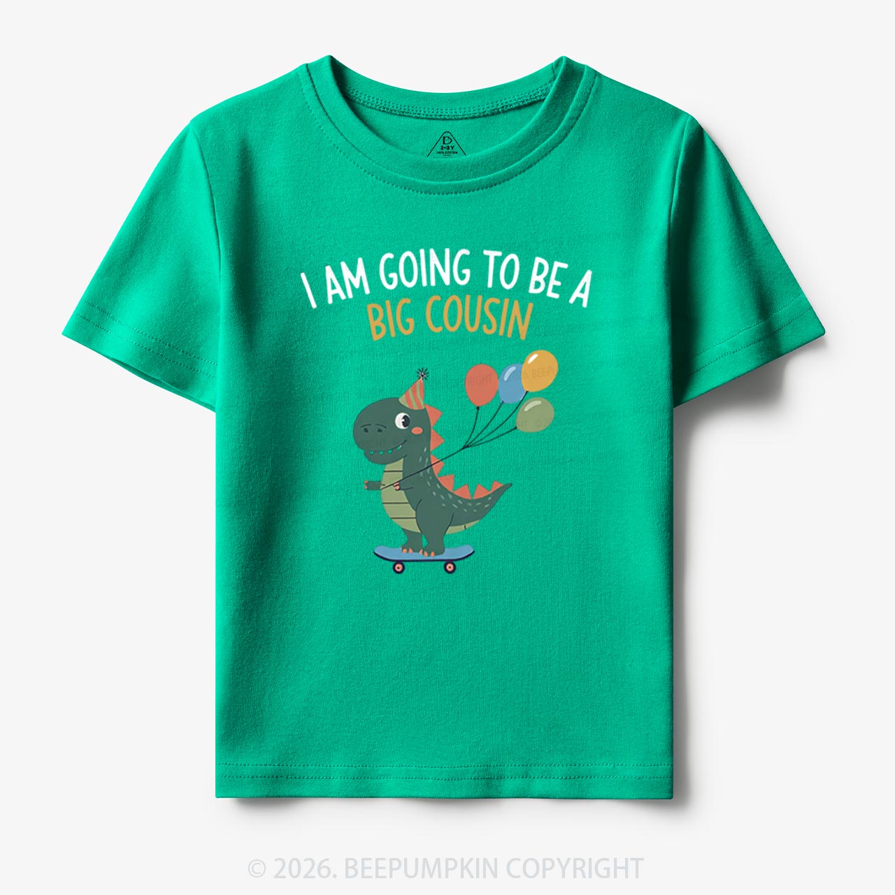 I'm Going To Be A Big Cousin Dinosaur Toddler&Kid's Tees