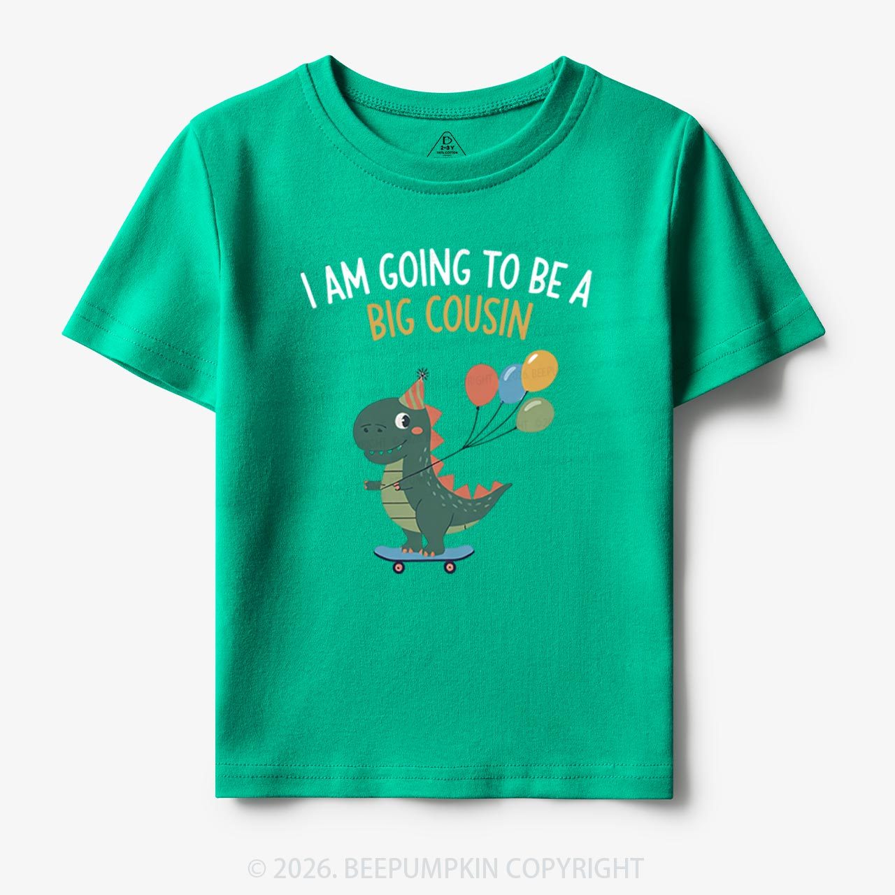 I'm Going To Be A Big Cousin Dinosaur Toddler&Kid's Tees