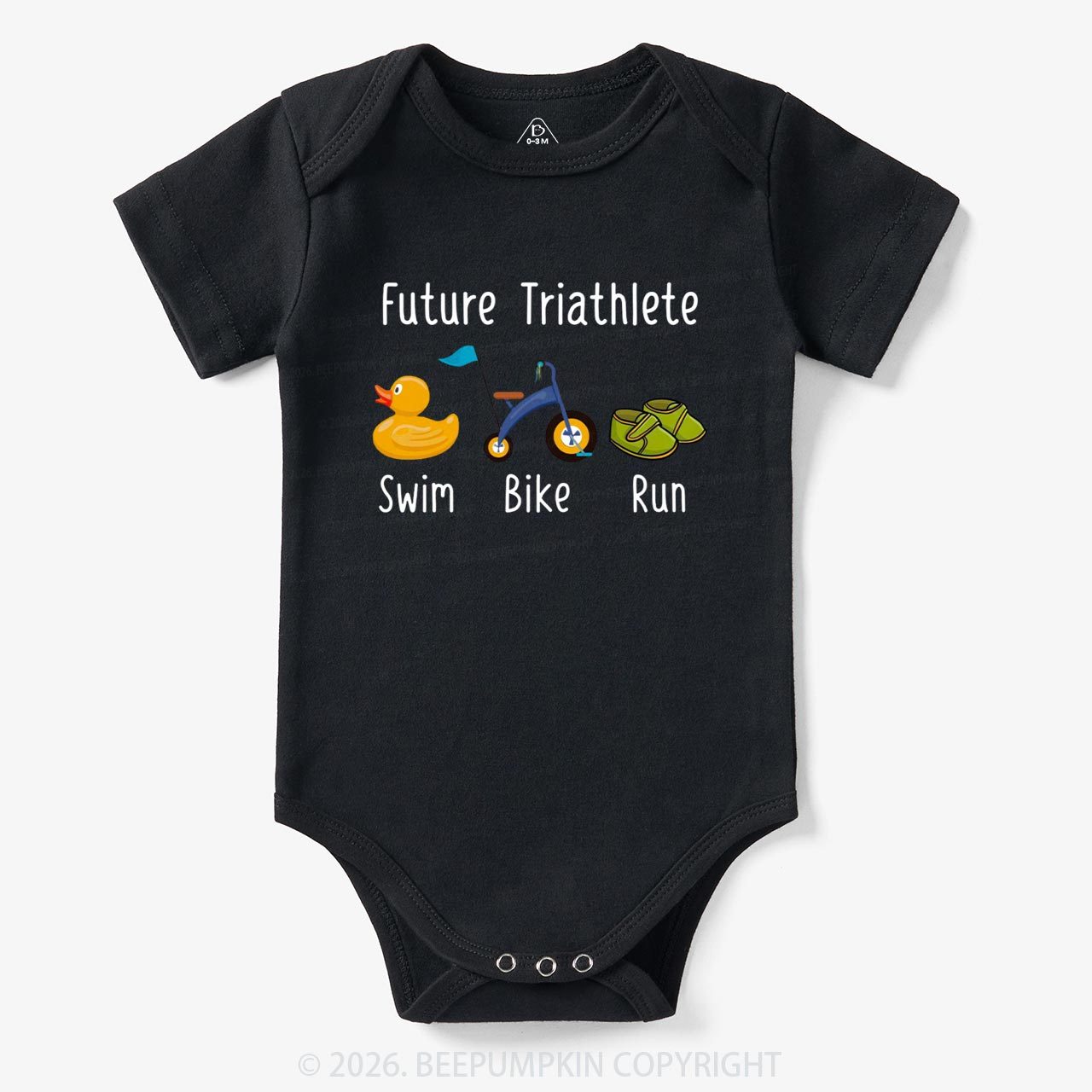 Future Triathlete Swim Bike Run Bodysuit