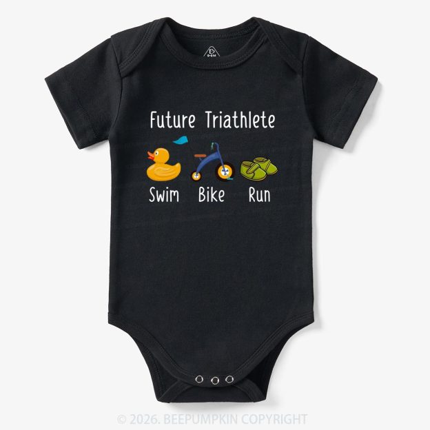 Future Triathlete Swim Bike Run Bodysuit