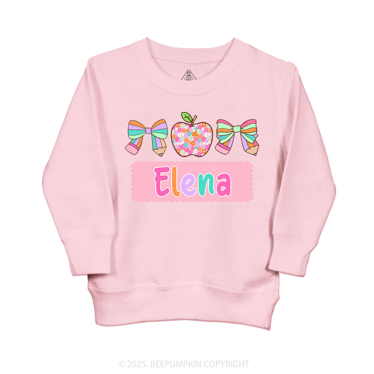 Personalized Pretty Name Kid's Sweatshirt