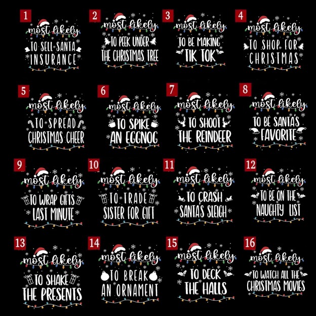 Funny Most Likely To Christmas Family Matching Shirts Beepumpkin