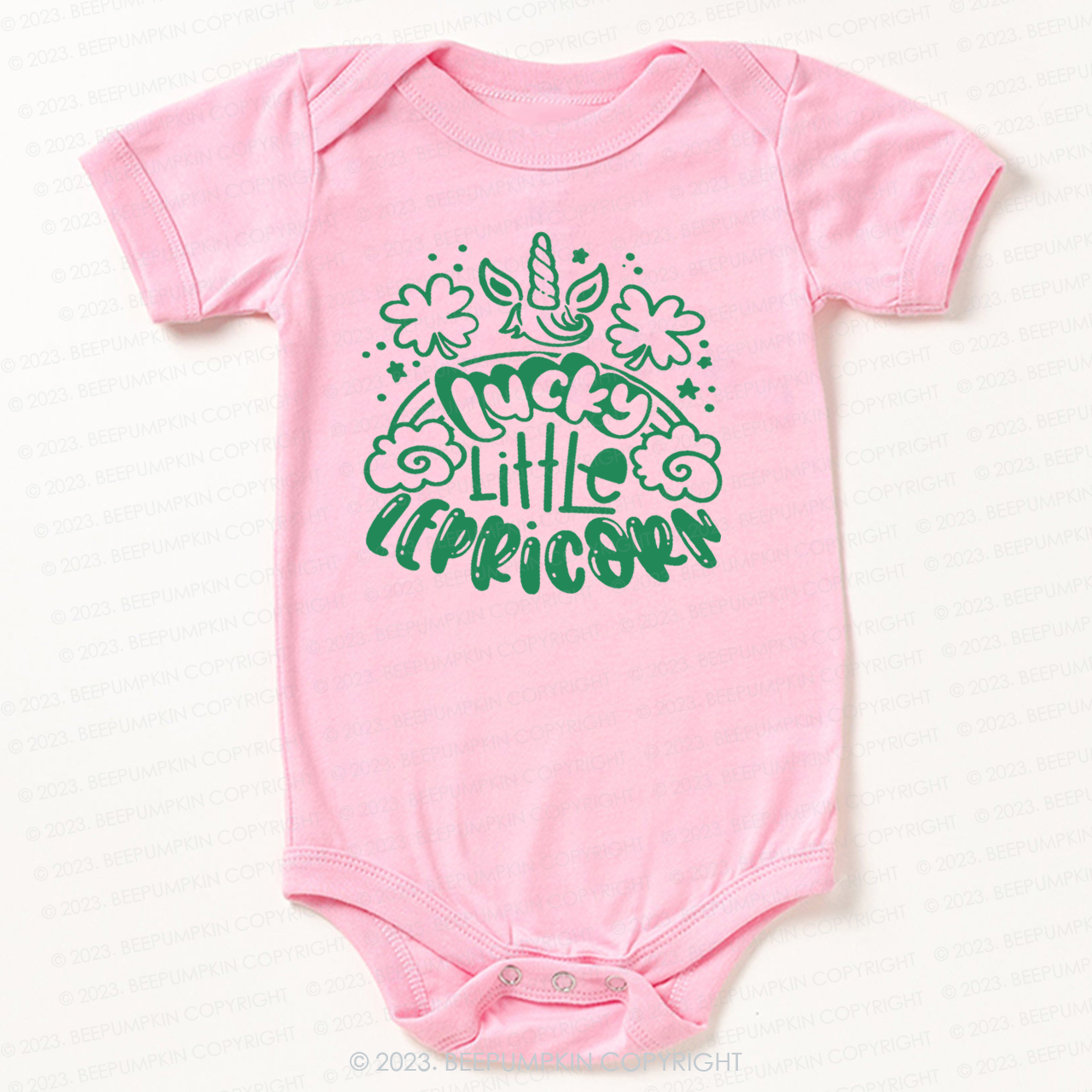 Lucky Little Lepricorn St.Patricks Day Bodysuit For Baby