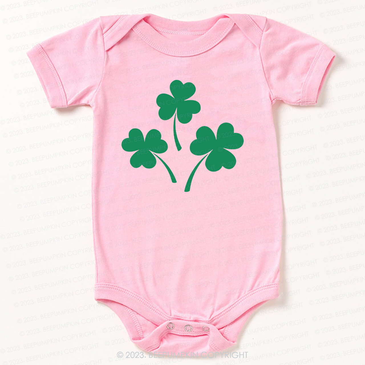 Shamrock St.Patricks Day Bodysuit For Baby