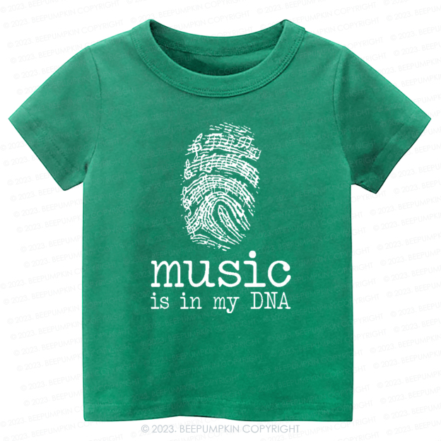 Music In My DNA Musician Kids Shirt