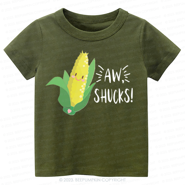Funny AW- Shucks Corn Kids Shirt