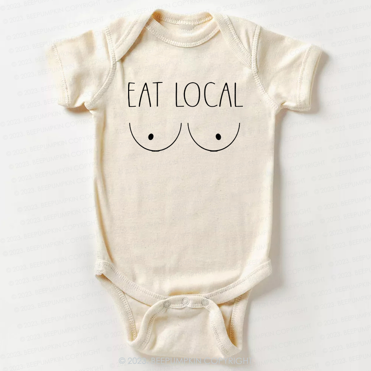 Breastfeeding Eat Local Funny Bodysuit For Baby 7