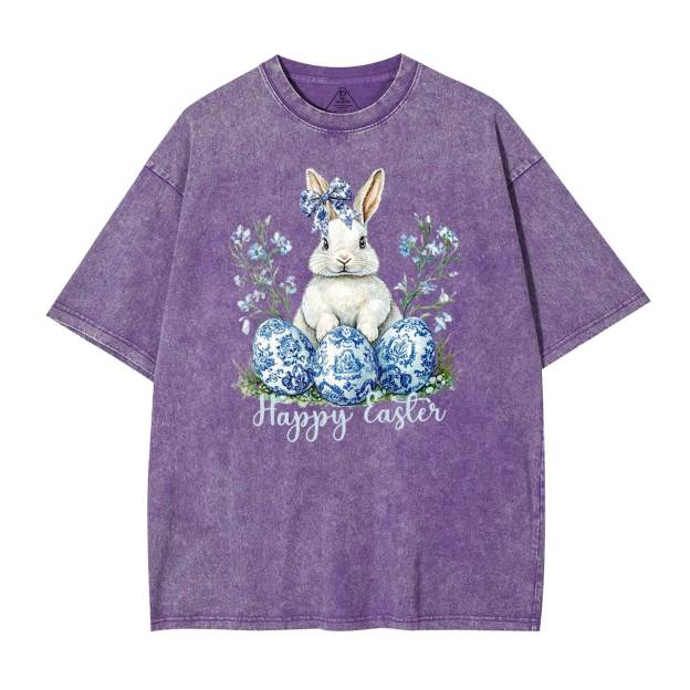 Grand Millennial Easter Mama Washed T-Shirts