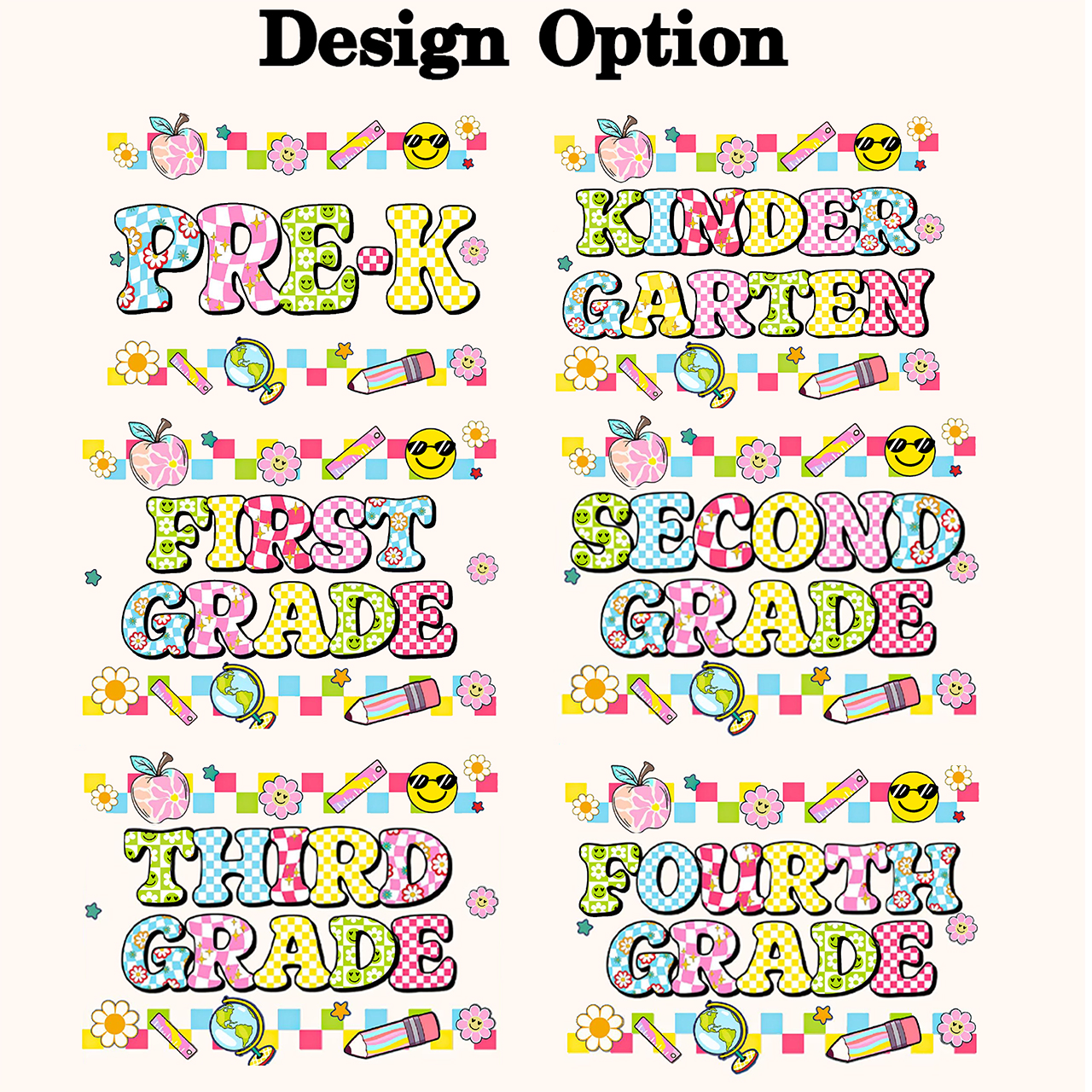 Personalized Preppy Back To School Bundle Toddler&Kid's Tees Beepumpkin 