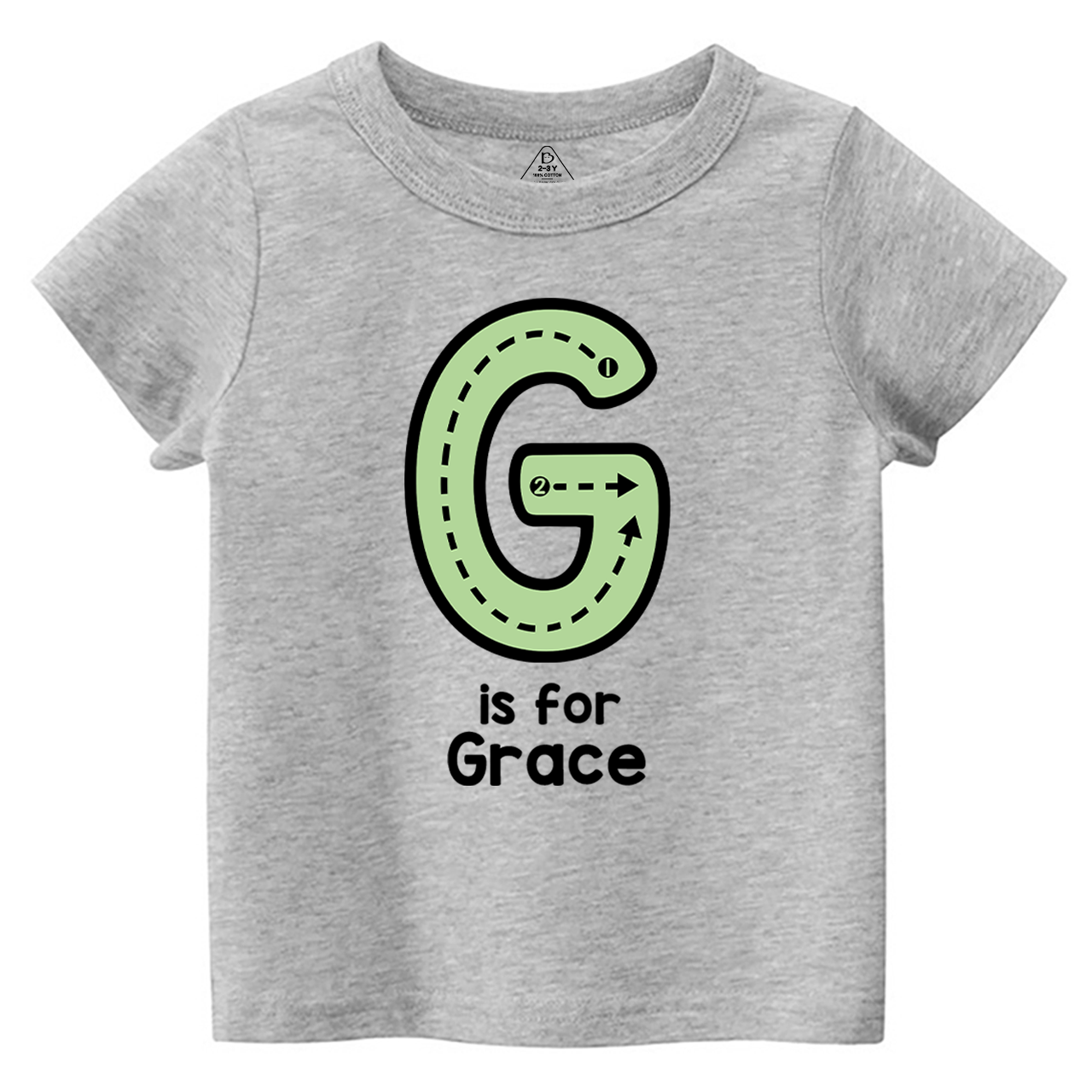 Personalized N Is For Name Tracing Alphabet Kids Shirts